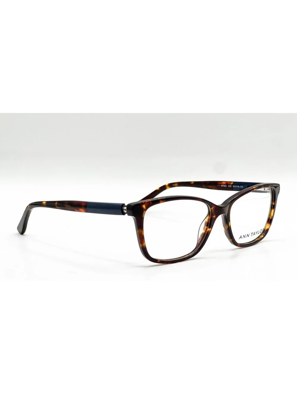 Ann Taylor At322 C02 Tortoise/Navy Authentic Eyeglasses 53-16-135